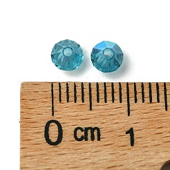プレシオサ®クリスタルビーズ  チェコクリスタル  双円錐形(451 69 302 ロンデル)  60100 200 インディコライトab  4mm  穴：0.8mm&nbsp;Y-PRC-BA4-60100-200