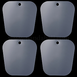 プラスチック製のブーツシェイパーフォームインサート  ブーツトールサポート  台形  透明  267x255x0.5mm  穴：20mm&nbsp;DIY-CY0003-33A-01