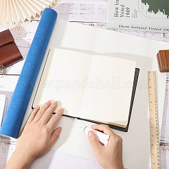 3 種類のDIYマイクロファイバーレザー生地  ペーパーバック付き  製本用  藤紫色  994x428x0.3mm&nbsp;DIY-GL0005-69C
