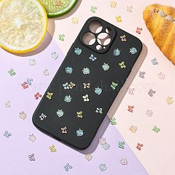 13 スタイル樹脂カボション  ネイルアートの装飾の付属品  桃色/チェリー色  ミックスカラー  8~9x7~8.5x2mm  200個/セット&nbsp;CRES-CJ0001-73