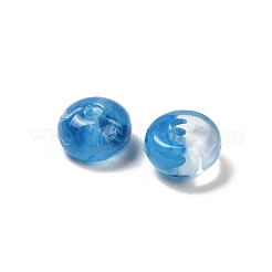 透明なアクリルビーズ  フラットラウンド  空色  9x5mm  穴：2mm  約1650~1680個/500g&nbsp;OACR-Z030-04L