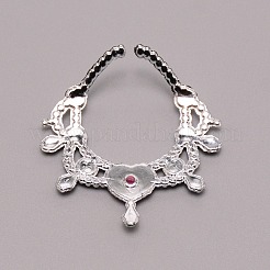 プラスチック人形チャームネックレス  人形ジュエリー作り用品  銀  23~51x18~40x2mm  10個/セット&nbsp;DIY-WH0185-95