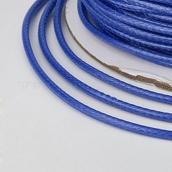 環境に優しい韓国のワックスポリエステルコード  ブルー  0.8mm  約174.97ヤード（160m）/ロール&nbsp;YC-P002-0.8mm-1161