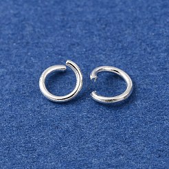 真鍮製オープンタイプ丸カン  ラウンド  カドミウムフリー＆鉛フリー  925銀メッキ  4.5x0.7mm  内径：3mm  21ゲージ&nbsp;KK-G604-08S-16