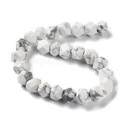 天然ハウライトスターカットラウンドビーズ連売り  多面カット  7~12x7~10x7~12mm  穴：1.2mm  約25~26個/連  8.39''~8.62''（21.3~21.9センチメートル）&nbsp;G-M418-C16-01