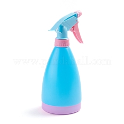 調整可能なノズル付きの空のプラスチックスプレーボトル  詰め替え可能なボトル  園芸植物の洗浄用  ブルー  8.4x20cm  容量：500ml（16.91fl.oz）&nbsp;LS-TOOL-WH0021-63A