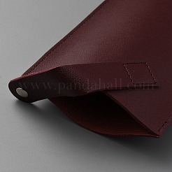 合成皮革の包丁・はさみケース  長方形  ココナッツブラウン  220x115x8mm&nbsp;AJEW-WH20033-063B