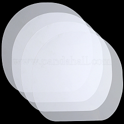 プラスチック製卓球ラケット保護フィルム  透明  170x165x0.3mm  フィルム：160x160mm&nbsp;AJEW-WH20018-311A
