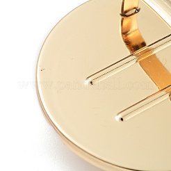 (不良見切り販売：キズ) 亜鉛合金製タックロッククラスプ  財布のサムロック  バッグ交換用アクセサリー用  ライトゴールド  3.4~4.7x3.05~4.7x1~1.6cm&nbsp;FIND-XCP0002-40
