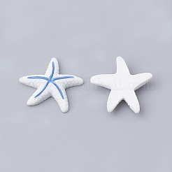 樹脂カボション  ヒトデ/海星  ミックスカラー  16x16x4mm&nbsp;CRES-N007-12-A