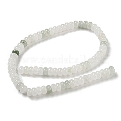 天然石翡翠ビーズ連売り  ロンデル  8~8.5x5mm  穴：1mm  約74個/連  14.84''~15''（37.7~38.1センチメートル）&nbsp;G-M420-K01-01