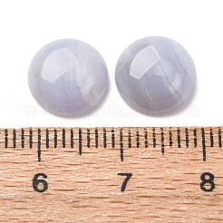 天然ブルーレースアゲートのカボション  半円/ドーム  10x4.5mm&nbsp;G-O185-01A-02