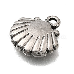 304ステンレスペンダント  変色防止  シェル形状  13.5x12.5x2.5mm  穴：1.6mm&nbsp;STAS-H477-02F-P