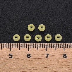 模造ゼリーアクリルビーズキャップ  ラウンド  きいろ  4x3mm  穴：1.6mm  約15000個/500g&nbsp;MACR-S371-11-E01