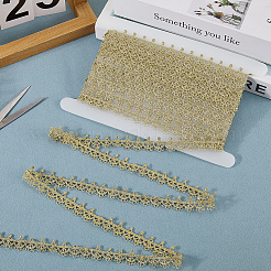 5ヤードのポリエステルレーストリムリボン  花  服飾材料  アーチ  3/4インチ（18mm）  5ヤード/セット&nbsp;OCOR-GF00005-12C