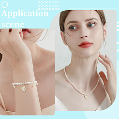 DIYジュエリー作成キット  CCBプラスチック、ABSプラスチック、アクリルビーズを含む  ホワイト  2~15.5x3~18x2~10mm  穴：1.2~2.5mm&nbsp;DIY-PA0001-96