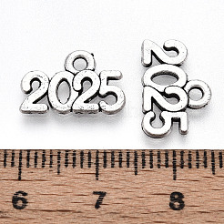 チベット風合金チャーム  カドミウムフリー＆鉛フリー  数2025  アンティークシルバー  9.5x14x1mm  穴：1.6mm  約1960個/1000g&nbsp;TIBE-N012-11AS-NF