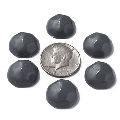 オペークアクリルカボション  多面カット  半円  グレー  23x22x11mm  約140個/500g&nbsp;MACR-S373-138-A02