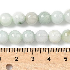 天然ミャンマー翡翠ビーズ連売り  ラウンド  8~8.5mm  穴：0.8mm  約48個/連  14.96~15.04'''（38~38.2センチメートル）&nbsp;G-M454-A01-8mm