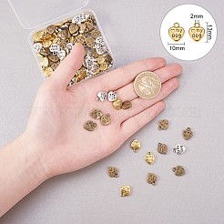 チベット風合金チャーム  無鉛の  言葉とハートは私の犬が大好きです  ミックスカラー  7.4x7.2x1.7cm  50個/カラー  150個/箱&nbsp;PH-TIBEP-G020-10