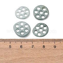 天然ミャンマー翡翠のマルチ連リンク  ディスク  14~16x12~15x1.5~3mm  穴：3mm&nbsp;G-Z155-03