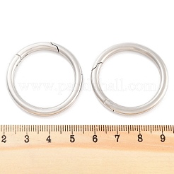 変色しない316ステンレススチール製スプリングゲートリング  リング  ステンレス鋼色  35x4mm&nbsp;STAS-M296-01P-I