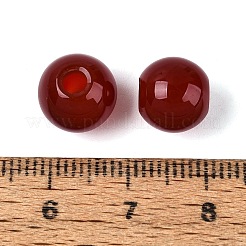 天然石カーネリアンビーズ  染め＆加熱  スムーズなラウンド  10x9~9.5mm  穴：3mm&nbsp;G-Q602-08B-03