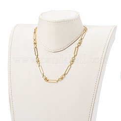 真鍮リンクチェーンネックレス  トグル留め金付き  18KGP本金メッキ  18.30インチ（46.5cm）&nbsp;NJEW-JN03365