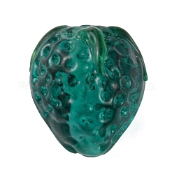 ガラスビーズ  苺  ダークスレートグレー  16x13.5x13.5mm  穴：1.6mm&nbsp;GLAA-WH0033-41G