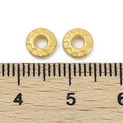 合金フレームコネクター  カドミウムフリー＆鉛フリー  テクスチャリング形状  ラックめっき  マットゴールドカラー  6x1.8mm  内径：2.3mm&nbsp;PALLOY-D369-23MG-03