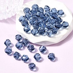 K9ガラス  模造オーストリアクリスタルビーズ  グレードAAA  多面カット  ポリゴン  ダークブルー  8mm  穴：0.9~1mm&nbsp;SWAR-F085-8mm-20