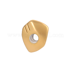 304ステンレススチールビーズ  ナゲット  イオンプレーティング（ip）  14KGP本金メッキ  6x5mm  穴：1mm&nbsp;STAS-OY017-58G