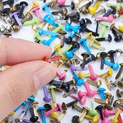 環境に優しいベーキングペイント鉄ブラッド  スクラップブック作り  フォトアルバム  結婚式の装飾品  子供の子犬の人形の装飾  紙カード  ミックスカラー  8x4.5mm&nbsp;DIY-PH0019-81