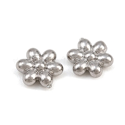 304ステンレススチールカボション  花  ステンレス鋼色  6x7x2mm&nbsp;SA-CBAC865-14P