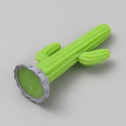 サボテンのミニチュア装飾品  マイクロランドスケープホームドールハウスアクセサリー  小道具の装飾のふりをする  芝生の緑  14x21.5x46mm&nbsp;DJEW-CJC0005-04D