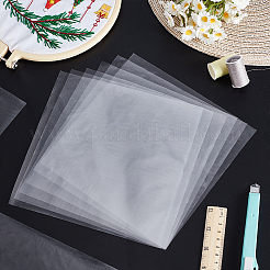 Pa 刺繍転写紙 水溶性フィルム  刺繍安定剤を洗い流します  透明  200x200mm  100個/セット&nbsp;DIY-WH0678-28