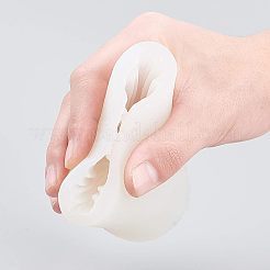 ウェディング ドレス食品グレードのシリコーン金型キット  フォンダン型  DIYケーキデコレーション用  チョコレート  キャンディ  紫外線樹脂とエポキシ樹脂の製造  プラスチックピペット付き  ラテックス指サック  ホワイト  75x68x80mm  インナーサイズ：65x58mm&nbsp;DIY-OC0003-20