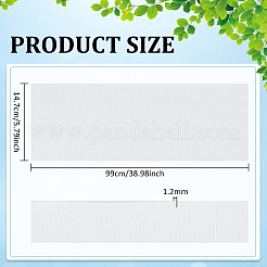 コットンストレッチニットリブ生地  衣料品用  ホワイト  99x14.7x0.12cm&nbsp;DIY-WH0002-69C