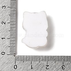 半透明樹脂デコデンカボション  蝶結びをした漫画の猫  透明  23x17x7mm&nbsp;RESI-M039-03E