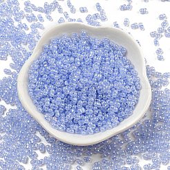 セイロンガラスシードビーズ  ピーナッツ  コーンフラワーブルー  4~4.5x2~2.5x2~2.5mm  穴：0.8~0.9mm  約10000個/ポンド&nbsp;SEED-K009-02B-31