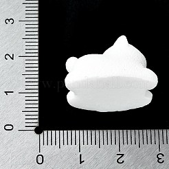 樹脂製の犬の置物オーナメント  ホームデスクトップ装飾用  ホワイト  23x15.5x15mm&nbsp;DJEW-E014-02C