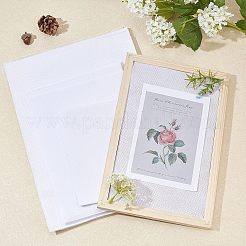 DIYペーパークラフト手作り素材パック。ネットと不織布付き  ホワイト  16~18x12~12.4cm  20個/セット&nbsp;DIY-WH0224-29A