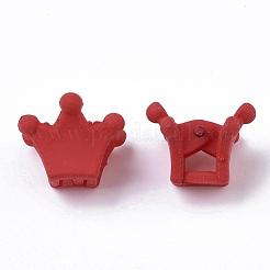 子供のヘアアクセサリー  スプレー塗装アクリルバンスクリップ  クラウン  ミックスカラー  15x13mm&nbsp;OHAR-S197-051