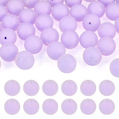 シリコンビーズ  ラウンド  ライラック  14.5mm  穴：2.5mm&nbsp;SIL-TAC0013-16E