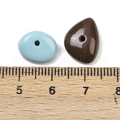 不透明なアクリルビーズ  ナゲット  ミックスカラー  7~11x10~14x5~6.5mm  穴：1.2mm&nbsp;OACR-H058-01