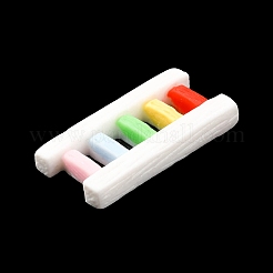 オペーク樹脂カボション  はしご  ホワイト  31x15x4mm&nbsp;RESI-R436-02B