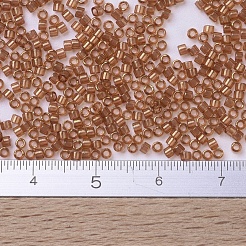 MIYUKIデリカビーズ  シリンダー  日本製シードビーズ  11/0  （db0121)アプリコットトパーズゴールド光沢  1.3x1.6mm  穴：0.8mm  約2000PCS /ボトル  10 G /ボトル&nbsp;SEED-JP0008-DB0121