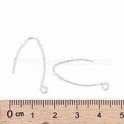 スターリングシルバーのV字型ピアスフック925個  マーキスイヤーワイヤー  銀  27mm  穴：2mm  18ゲージ  ピン：1mm  約27pairs / 20グラム&nbsp;STER-M102-04S