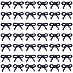 オペーク樹脂カボション  蝶結び  ブラック  5x7.5x2mm  300個/セット&nbsp;CRES-CP0001-07A
