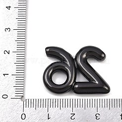 304ステンレスペンダント  ナンバー26チャーム  イオンプレーティング（ip）  ブラック  21x28x5mm  穴：2mm&nbsp;STAS-B108-09EB